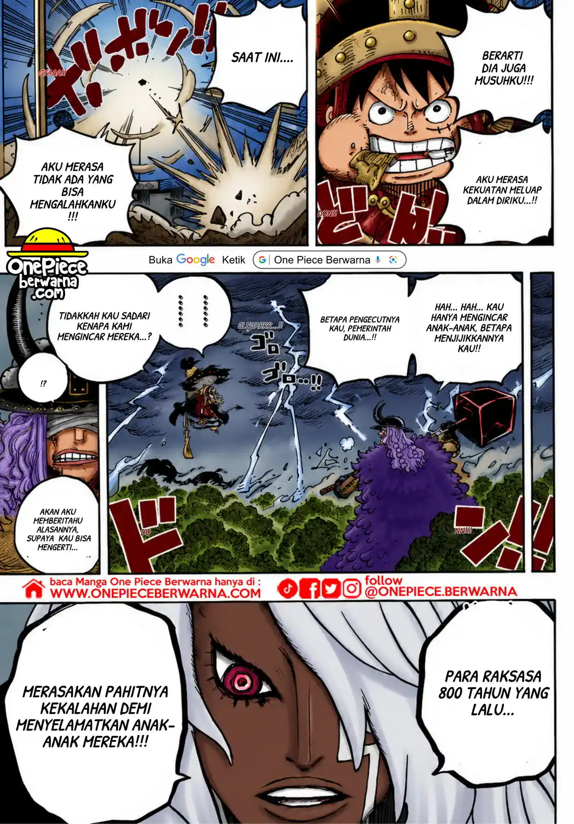One Piece berwarna 1186 1187 1188 bahasa indonesia
